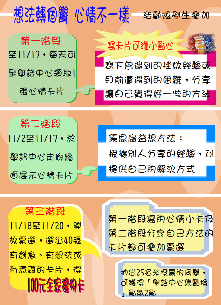 想法轉個彎，心情不一樣